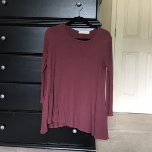 Burgundy tunic